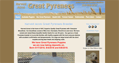 Desktop Screenshot of harvestacrespyrenees.com